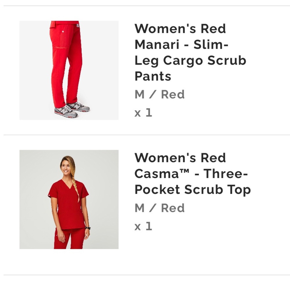 Figs red set
